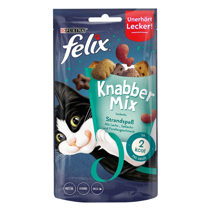 60g Knabbel Mix Oceaan Felix Kattensnacks