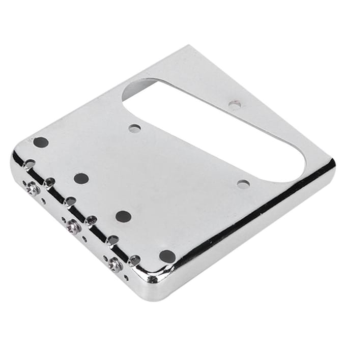 Elektrische Gitaar Zadels Brug 3 Zadels Vast voor TL Set Vervanging Elektrisch Instrument Zilver white