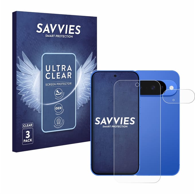 Savvies - Screenprotector voor Google Pixel 10 (Voor+Camera) - Folie Beschermfolie transparant 6 Stuks