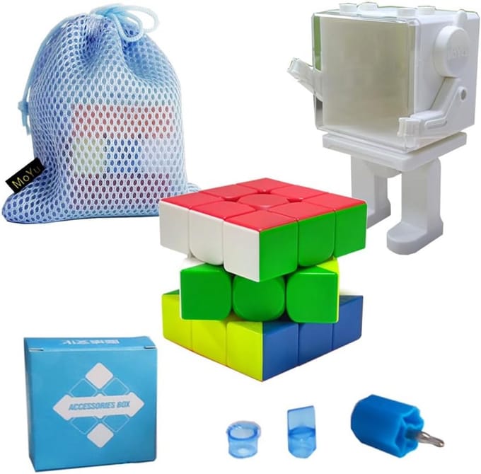 Professionele 3x3 Rubik Kubus Maglev - Magneet Snelheidspuzzel met Standaard