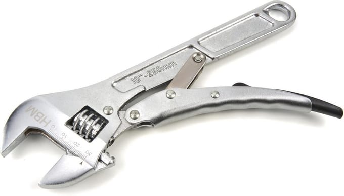 250 mm. Professionele Verstelbare Moersleutel Met Griptang Functie