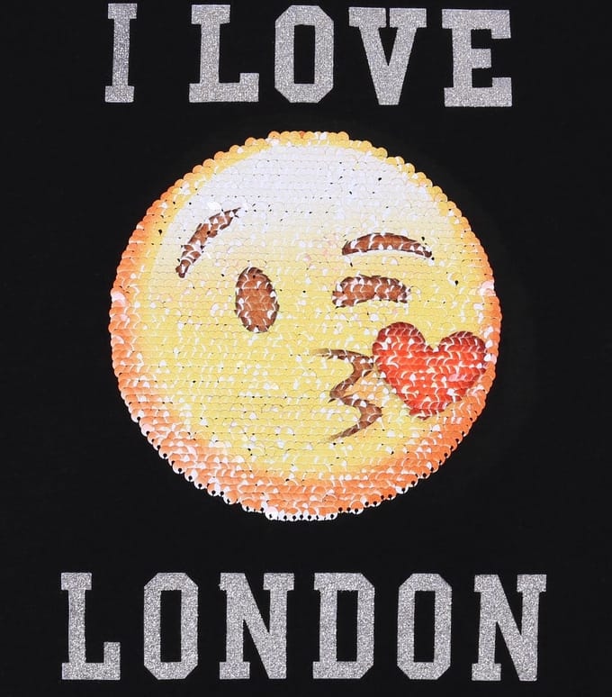 Zwarte I Love London blouse