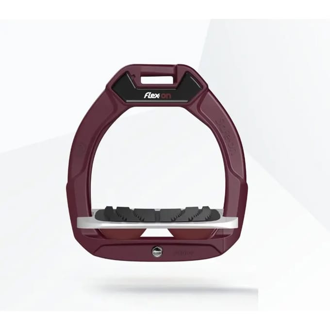 Veiligheidsstijgbeugels Rijdend Incliné Grip Bordeaux/Grijs/Bordeaux kind Flex-On Safe-On