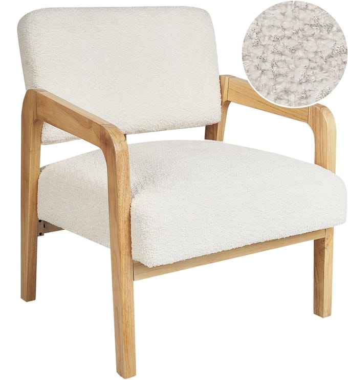 HJO - Fauteuil - Gebroken wit - Bouclé