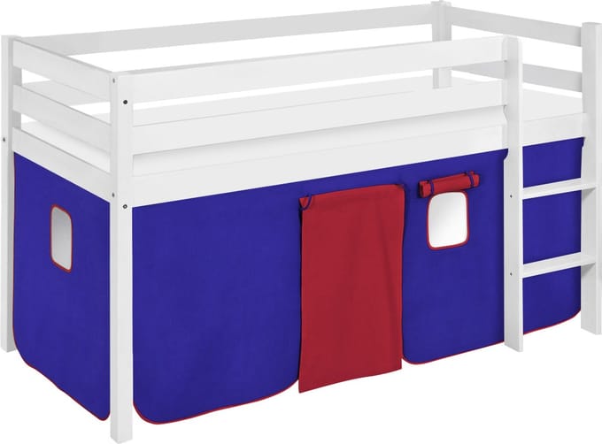 Halfhoogslaper Blauw-Rood met tent