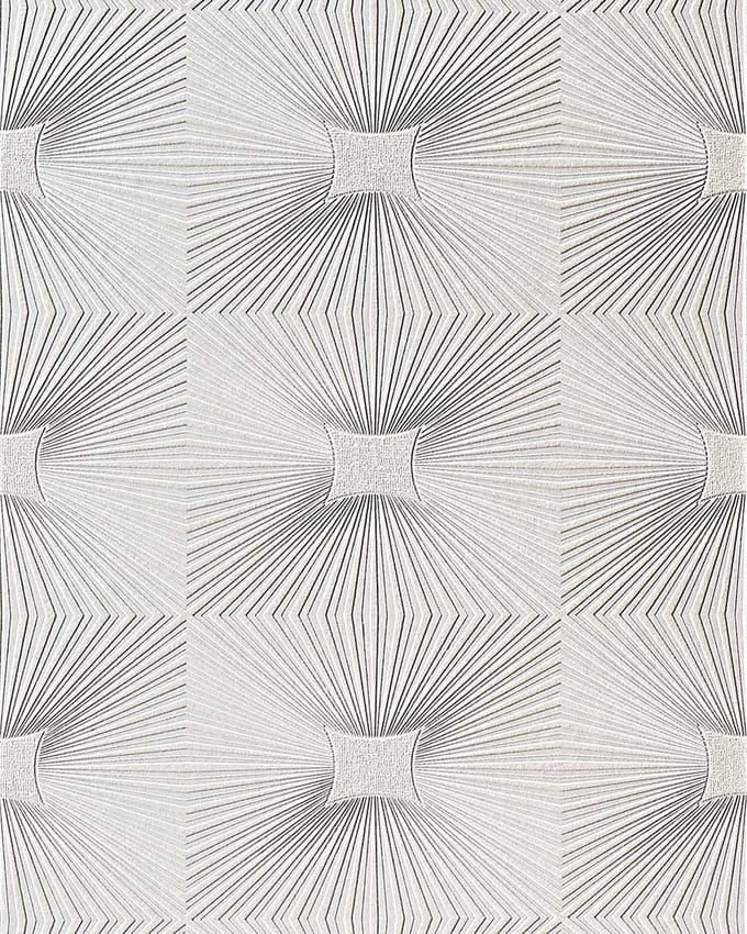 Wit behang reliëf behang EDEM 115-00 voor muur en plafond zware kwaliteit vinyl wit