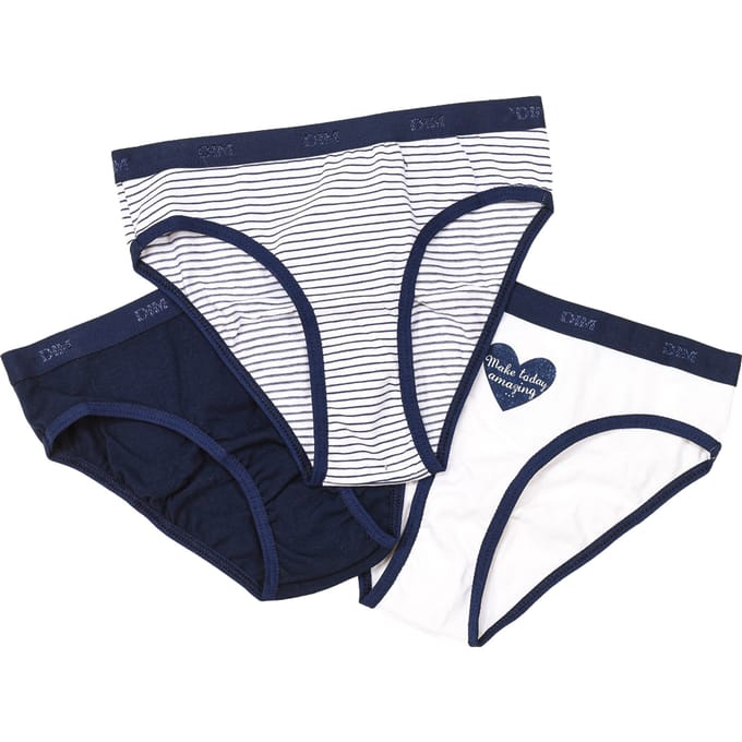 Set-3 Ademende stoffen slips D093G meisje