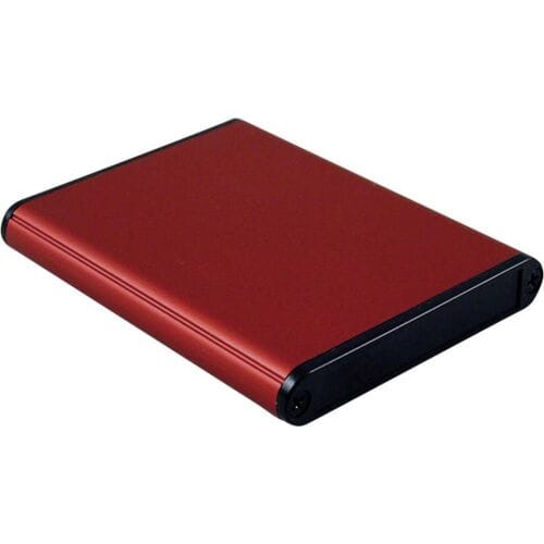 Hammond Electronics 1455A802RD Profielbehuizing 80 x 70 x 12 Aluminium Rood 1 stuk(s)