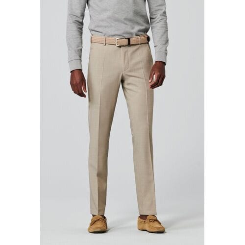 Meyer Broek Roma Fine Tropical Wool 4-Way-Stretch Beige / male