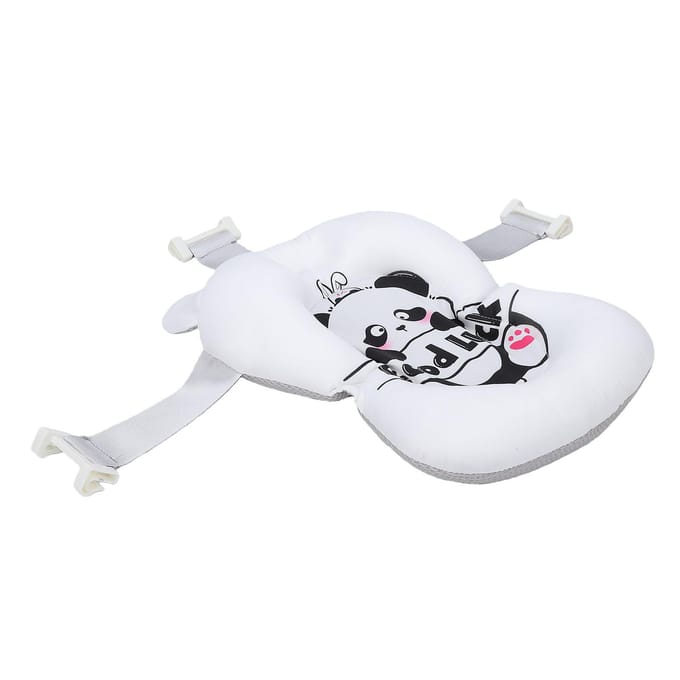 Coussin de Bain pour Bébé Pliable Réglable Antidérapant Dessin Animé Siège de Bain pour Nourrisson Tapis de Support Type 1 white