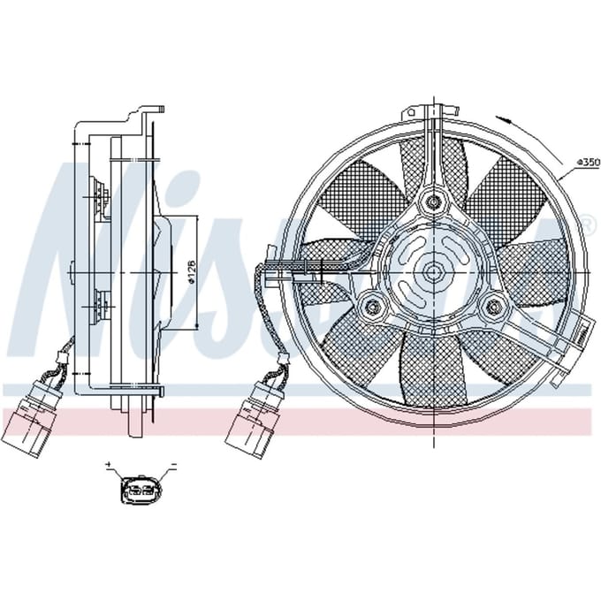 Radiator ventilator NISSENS 85547
