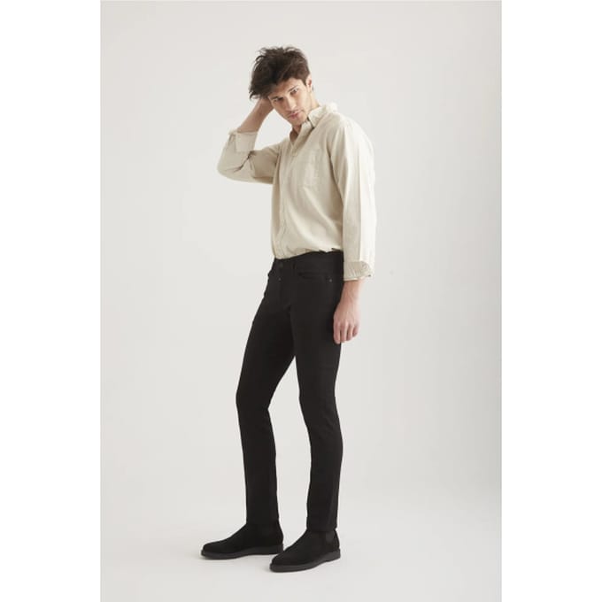 Cup of Joe Ray heren slim-fit jeans stay black