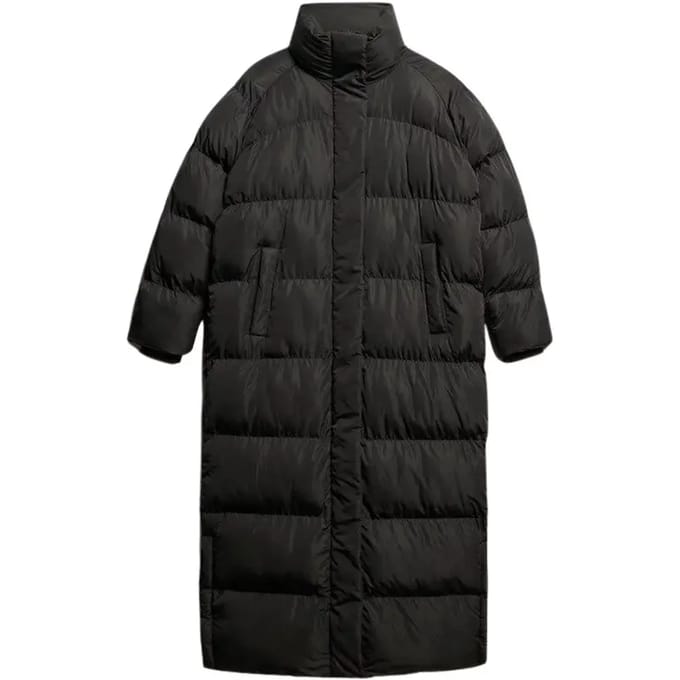 Superdry - Maxi lange pufferjas - Dames - Gewatteerde jassen
