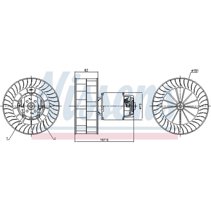 Binnenventilator NISSENS 87253
