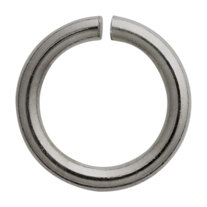 Springring rond roestvrij staal / wit Ø 5,00 mm, dikte 1,00 mm