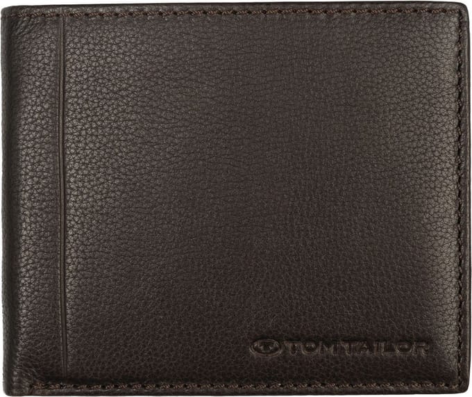 TOM TAILOR Portemonnee Bela Horizontal Wallet Dark Brown Donkerbruin