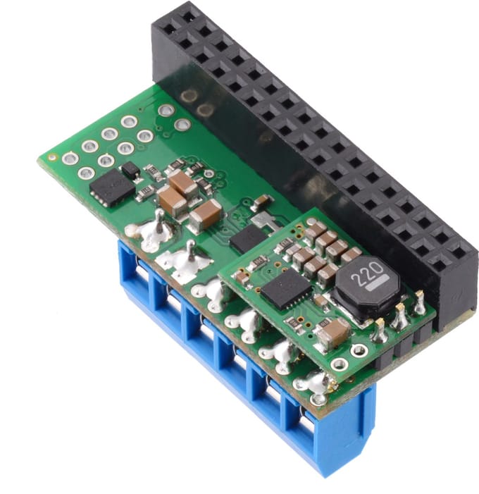 Pololu 3759 – Dual MAX14870 Motor Driver geschikt voor Raspberry Pi (Geassembleerd) – 1,7 A Continu / 2,5 A Pieks per Motor