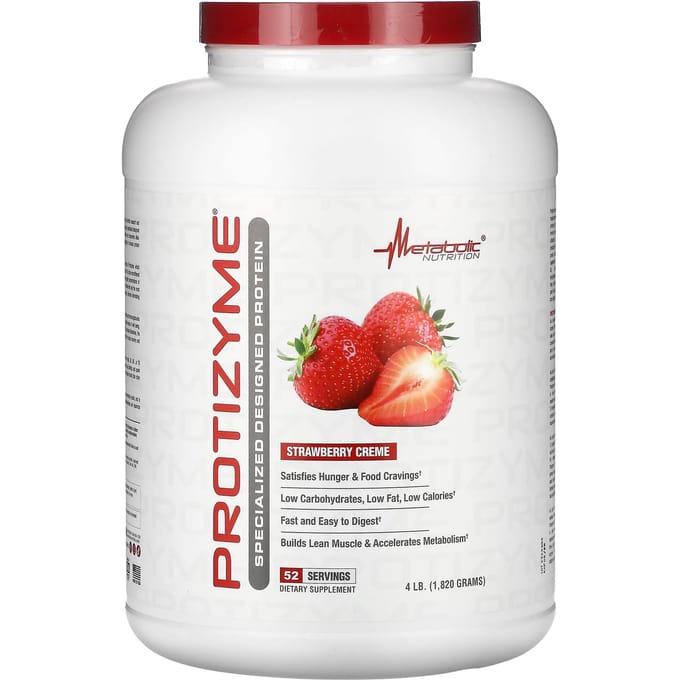 Protizyme, Professional Design Protein, Aardbeiencrème, 1.820G(4lb)