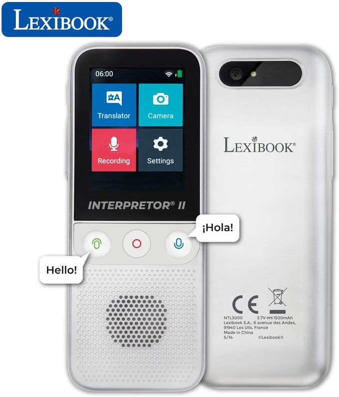 Interpretor® 2 - Directe Spraak A.I. Vertaler 137 talen