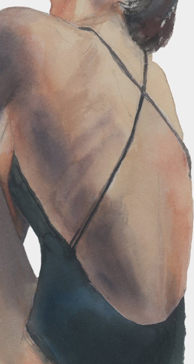 Elegante Vrouw in Stilte Poster 30x40 cm
