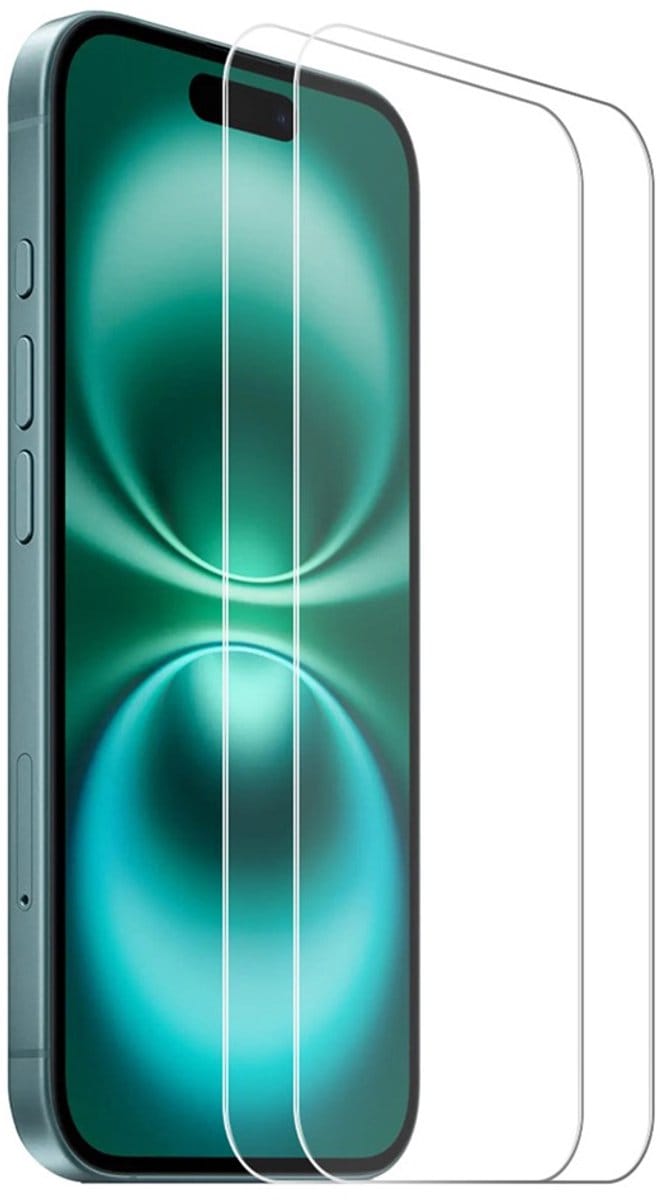 ENKAY Screen Protector - Geschikt voor iPhone 18 Pro / 17 Pro Screen Protector - ENKAY 9H Tempered Glass Duo-Pack - Transparant