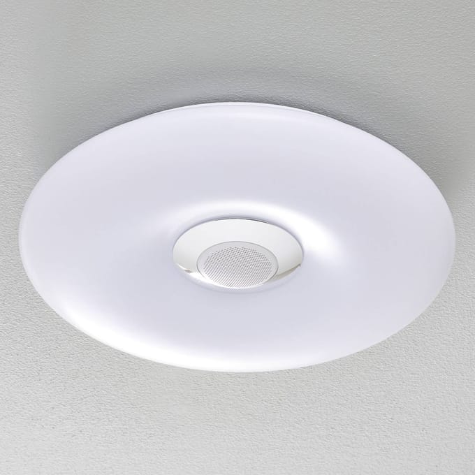 Näve Nashville - LED plafondlamp RGBW met luidspreker