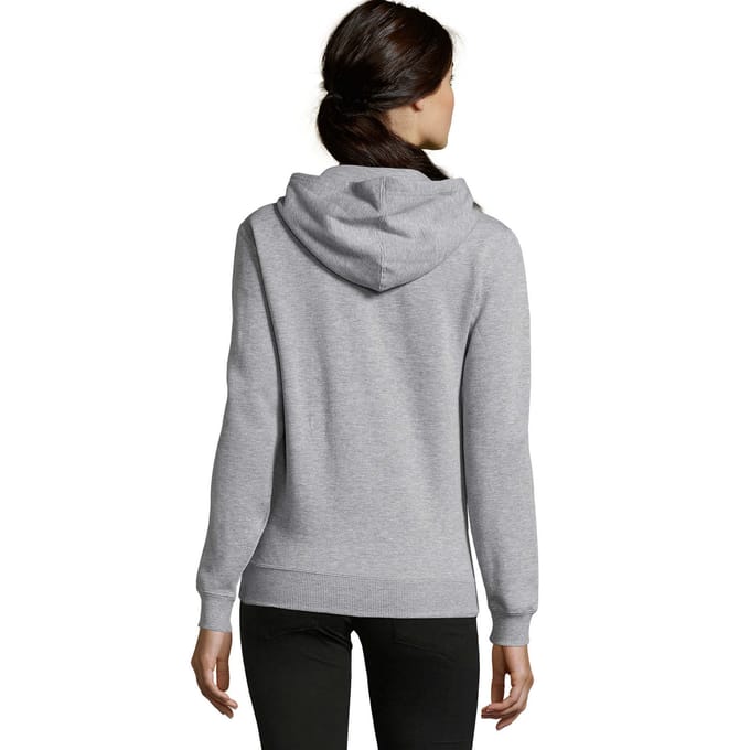 SOLS Dames/Dames Seven Full Zip Hoodie (Grijze Melange)