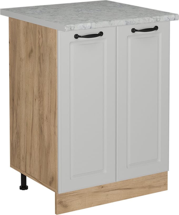 Vicco R-Line Keukenonderkast – 60 cm WB Marmer Wit Landhuis