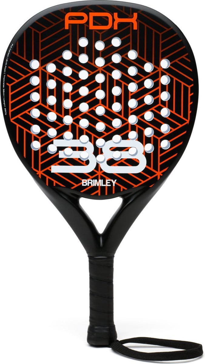 Brimley PDX38 Padel racket - Carbon - Inclusief draagtas