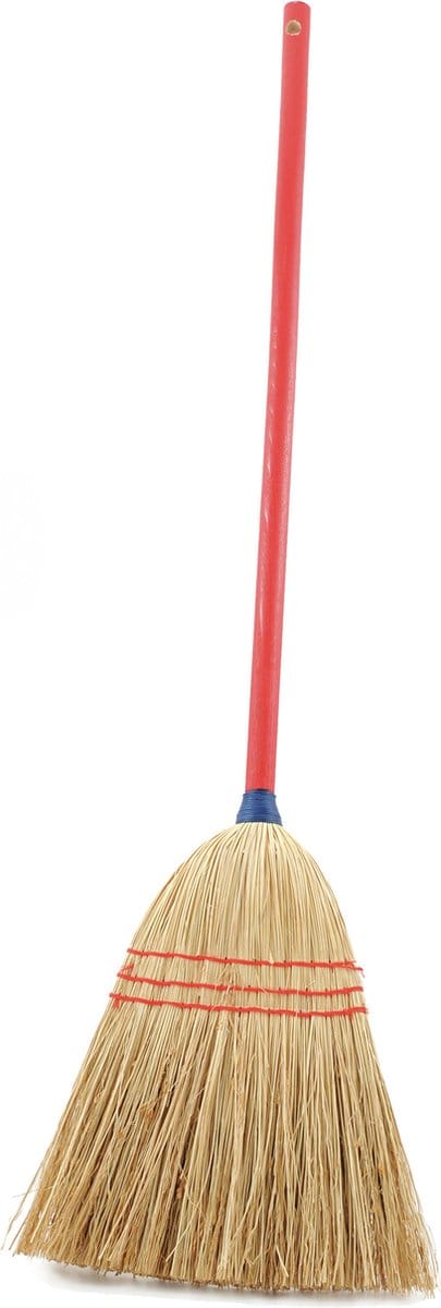 Kinderbezem - Stro - Rode Steel - 75 cm - Kamerbezem