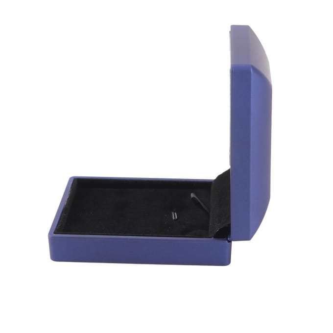 Trouwring Doos Container Sieraden Hanger Houder Opbergkoffer LED Licht (Blauw voor hanger) blauw