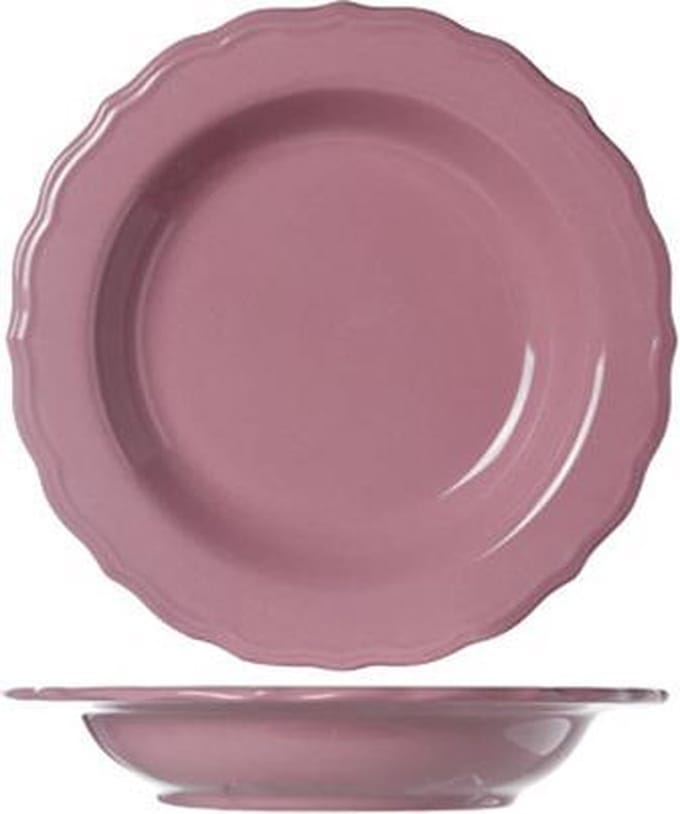 Cosy&Trendy Juliet Bord - ⌀ 23 cm - Aardewerk -Roze