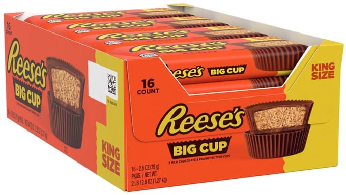 Reese’s Big Cup King Size – 32 × 79 g – 2 Boxes – Mega Value Case