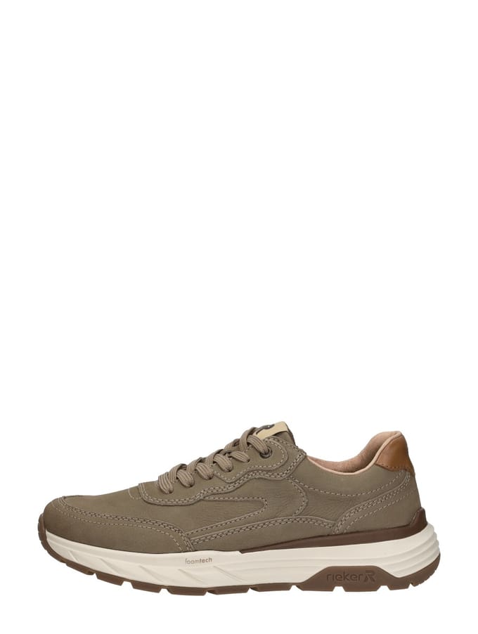Rieker Sneakers H-leest groen Leer - Maat 40