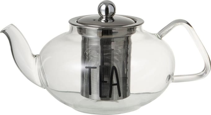 Luxe Theepot Glas Met Filter 0.9 liter