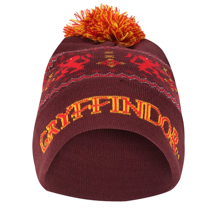 Harry Potter Gryffindor Unisex Beanie - rood/geel - Standard