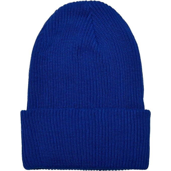 Urban Classics - Recycled Yarn Ribbed Knit Beanie Muts - Blauw