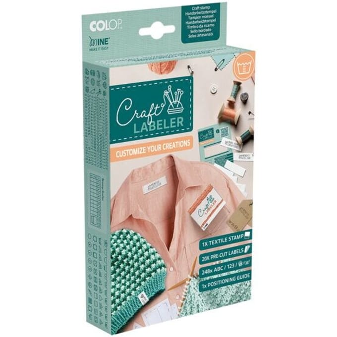 COLOP Craft Labeler Printer 20 DIY Set – Maak je eigen textiellabels