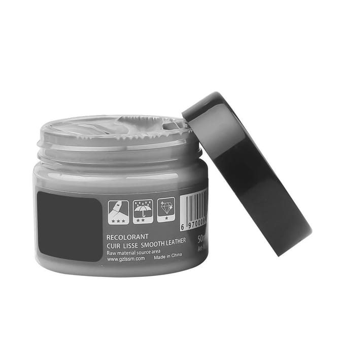 Herstel Autostoel Bank 50ml Leer Reparatie Crème Kleur Vernieuwende Balsem Kleurmiddel grijs