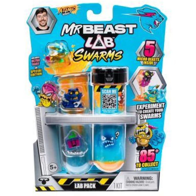 MrBeast Lab Swarms Atomic Serie 5-Pack - Experimenteer en creëer 5 Swarms microbeesten