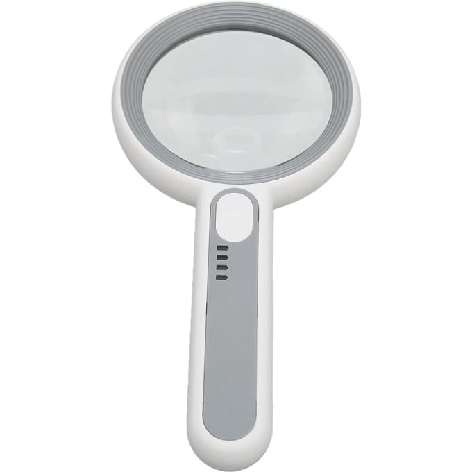 Verlichte Loep 5X 12X Ergonomische Aanraakschakelaar LED-licht 3 Modussen Handheld Loep voor