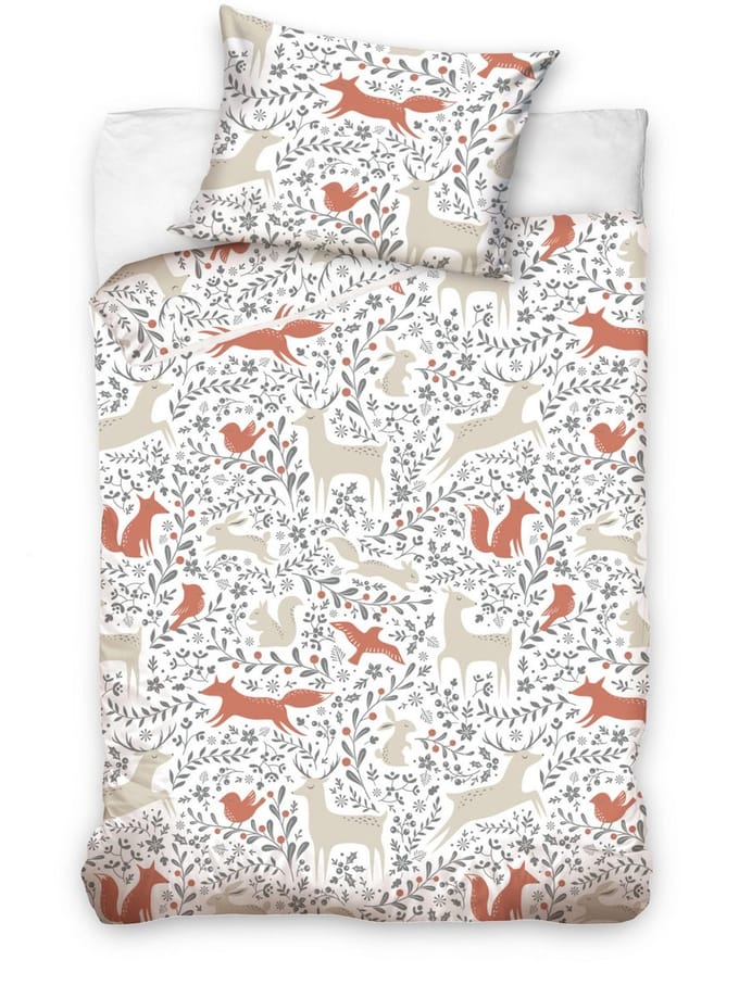 BABY Dekbedovertrek Dieren - 90 x 120 cm - Katoen