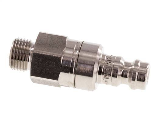 RVS 306L DN 5 Luchtkoppeling Insteeknippel G 1/8 inch Buitendraad Double Shut-Off - CLP5-M-SSL-SV-P-018