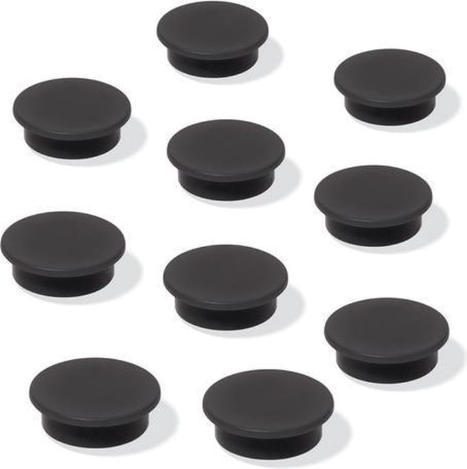 Sigel magneten meet up voor whiteboard 25mm 10 stuks zwart