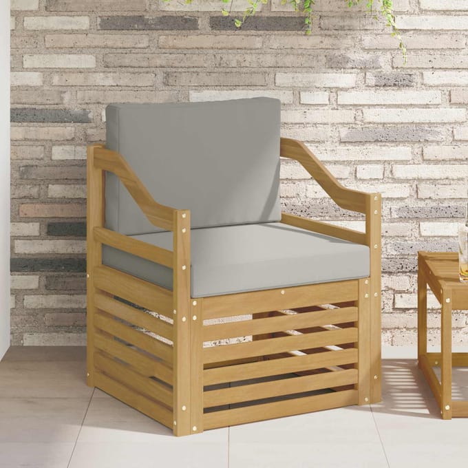 vidaXL - Buiten - bank - set - Polyester - Wit