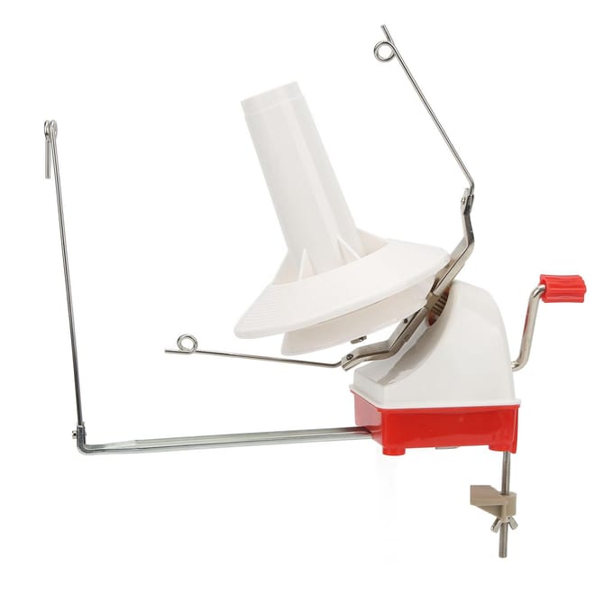 Garenbolwinder Huishoudelijk Handmatig Handbediend Winder Machine met Desktop Bevestigingsplaat white
