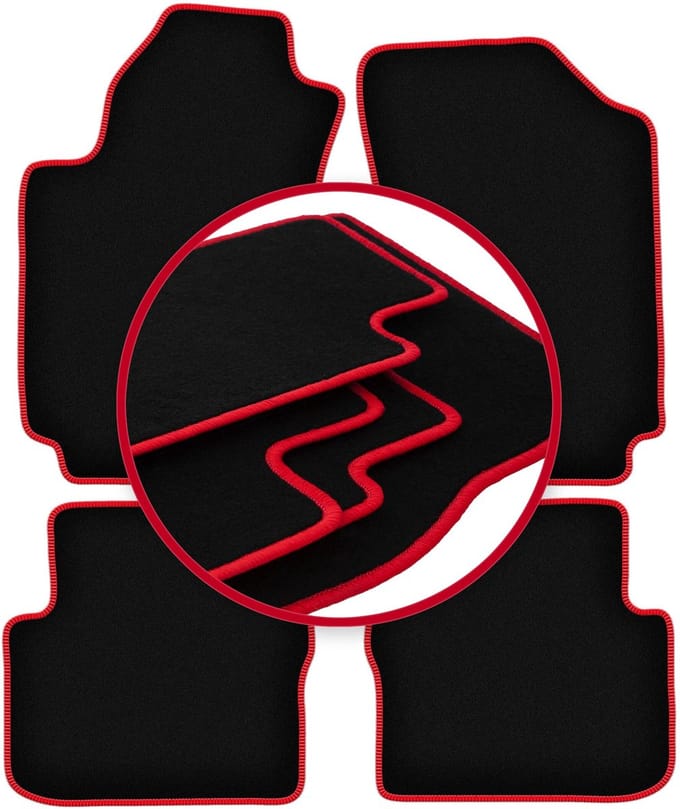 CARLUX-RED automatten voor: Dodge Dart sedan (2012-2016)