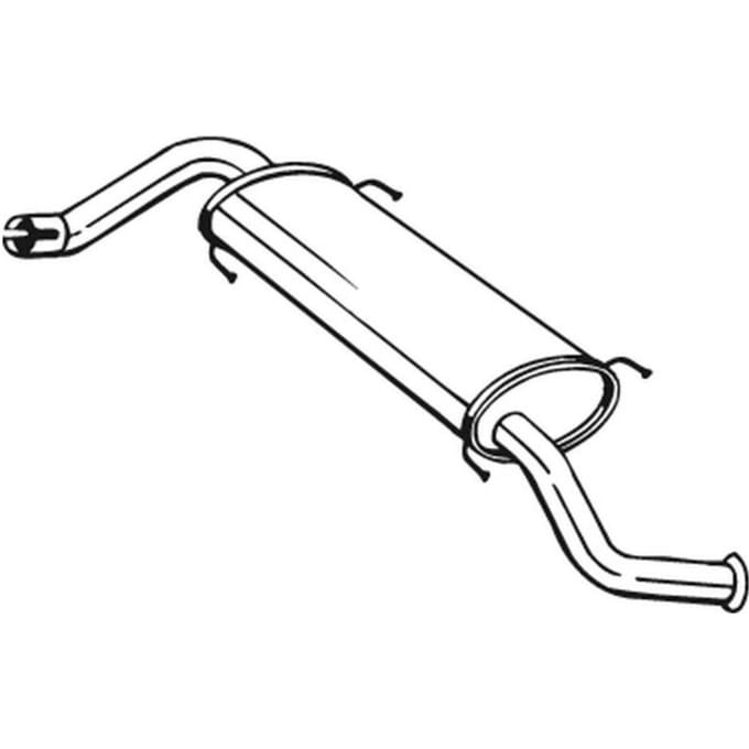 Geluiddemper achter BOSAL 281-873
