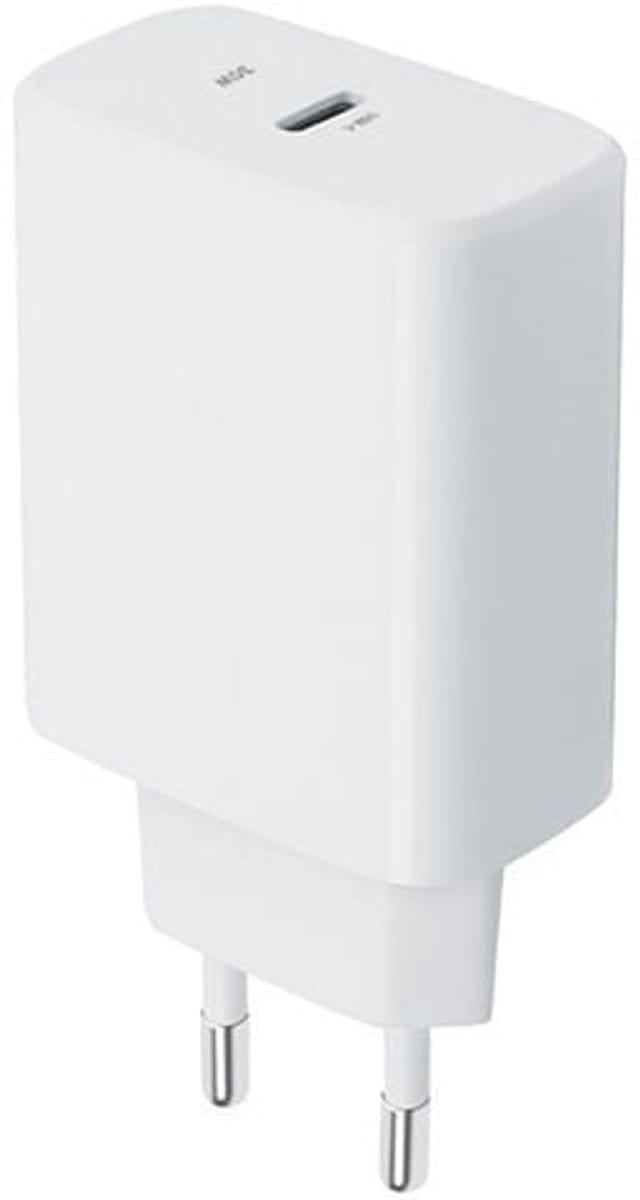 OneOne 30W snellader. Witte USB C oplader. PD lader adapter past op Apple iPad Mini, iPad Mini 2, iPad Mini 3, iPad Mini 4, iPad Mini 5, iPad Air, iPad Air 2, iPad Air 3