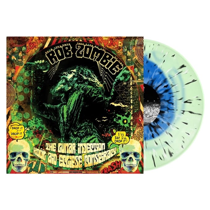 Rob Zombie - The Lunar Injection Kool Aid Eclipse Conspiracy (Blue In Bottle Green With Black and Bone Splatter Vinyl)
